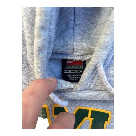 Nike team Baylor Lady Bears Gray Hoodie Cotton Jacket Unisex Adults Size P - Picture 4 of 4